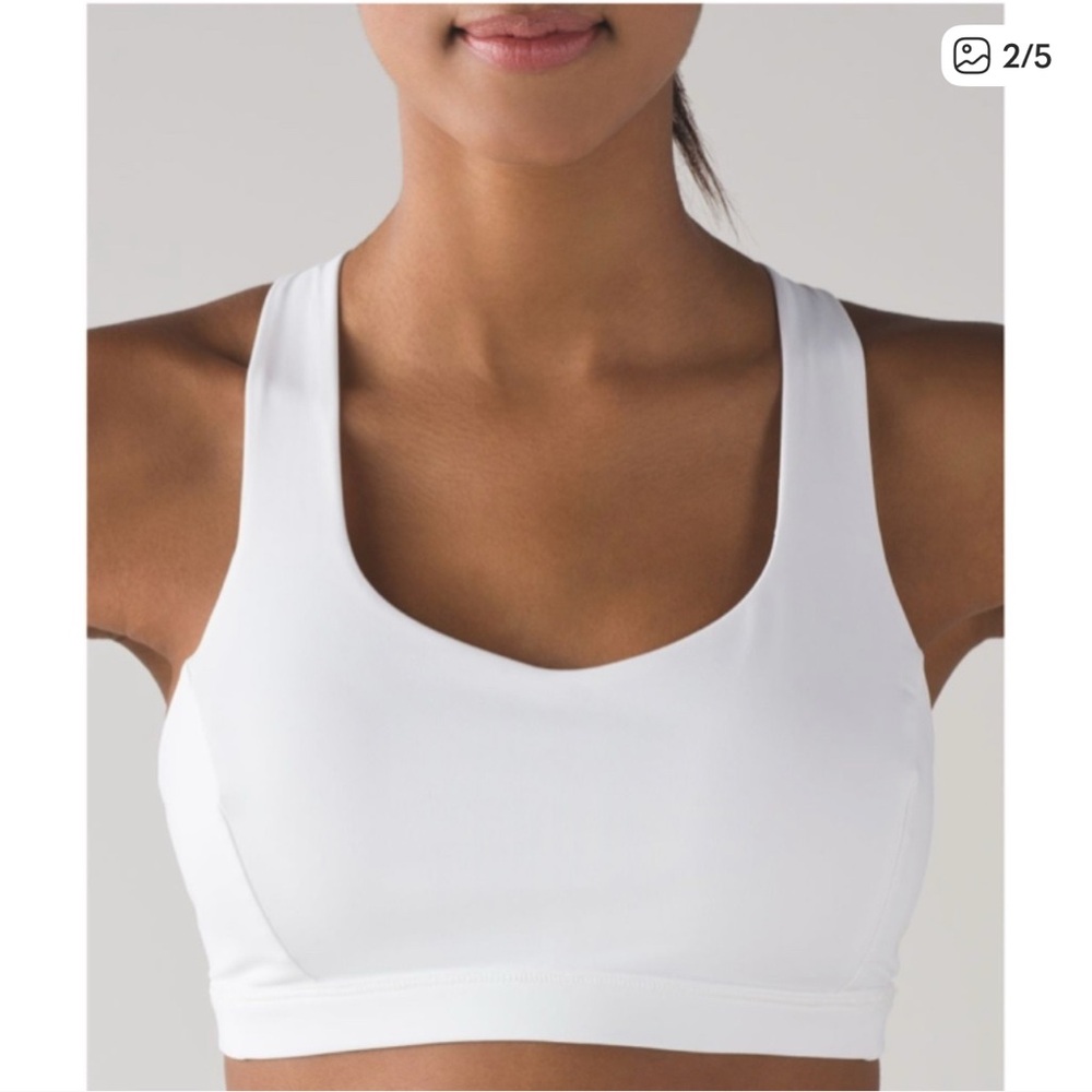 Lululemon free to be serene White Sports Bra